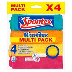 cloth spontex microfiber color 4 pc